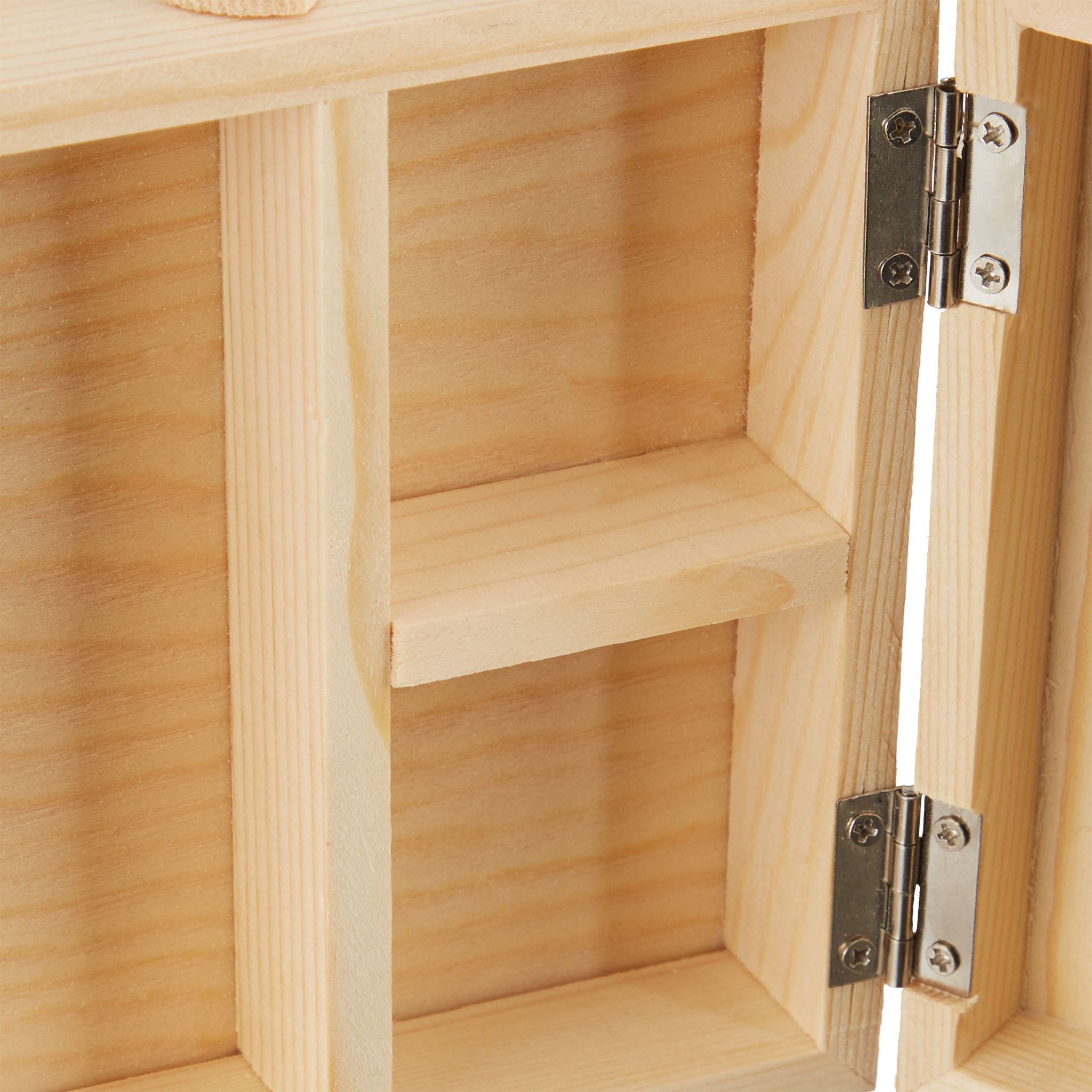 Nähkästchen Holz Hellbraun von Relaxdays