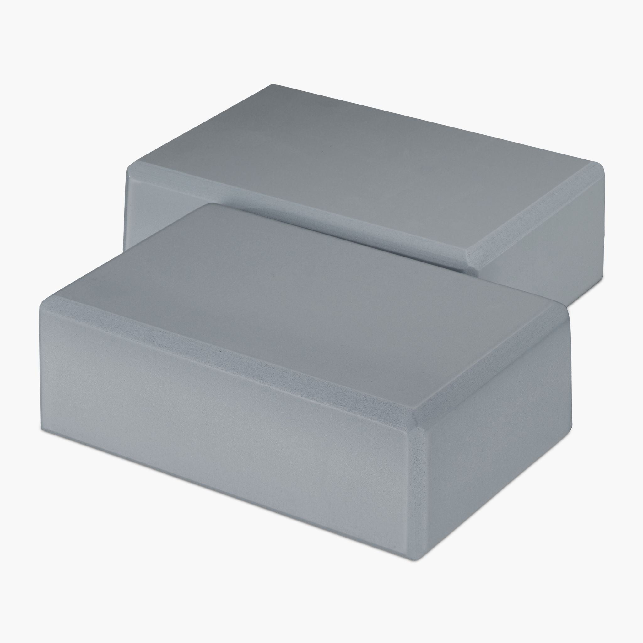 Yogablock 2er-Set Weiss-Grau von Relaxdays