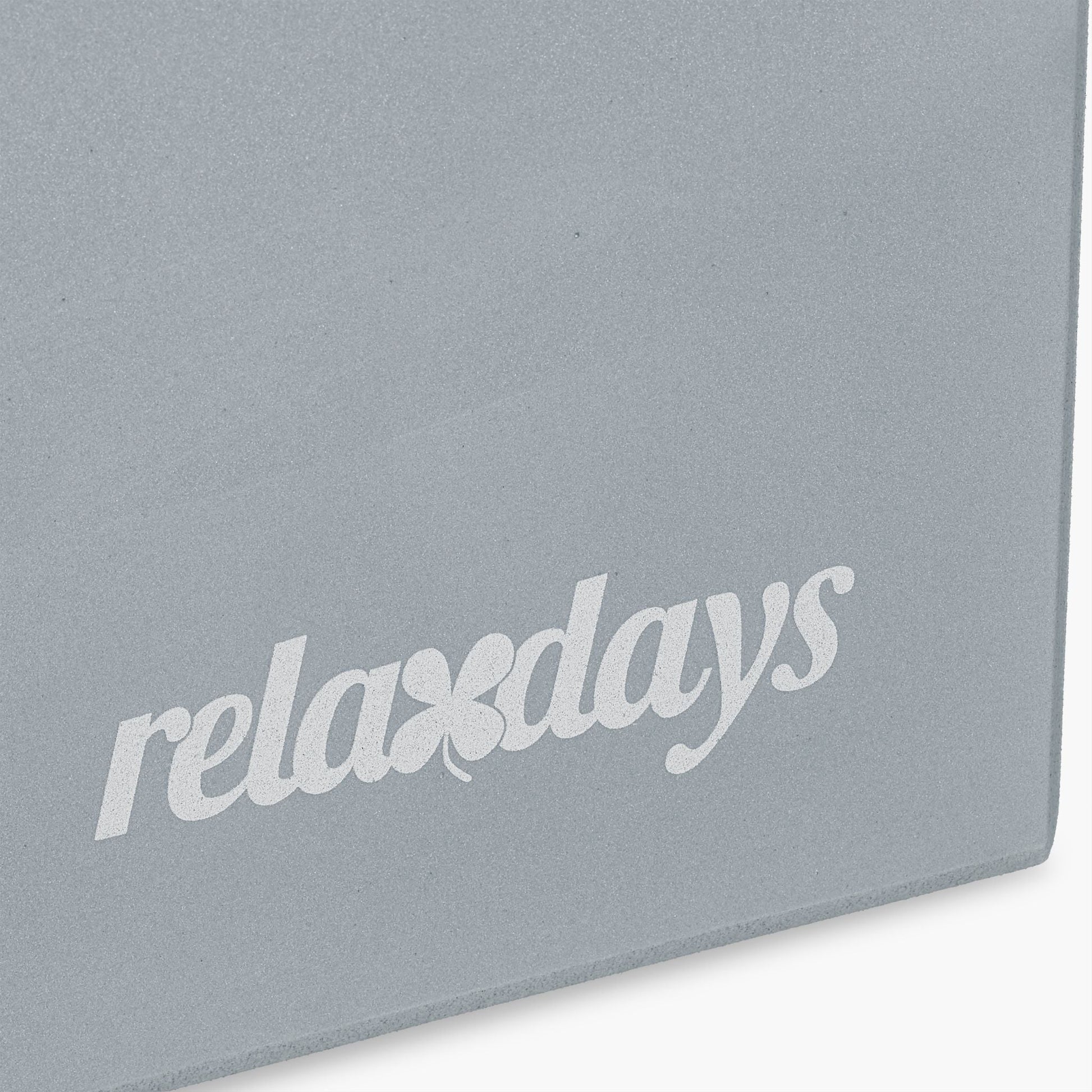 Yogablock 2er-Set Weiss-Grau von Relaxdays