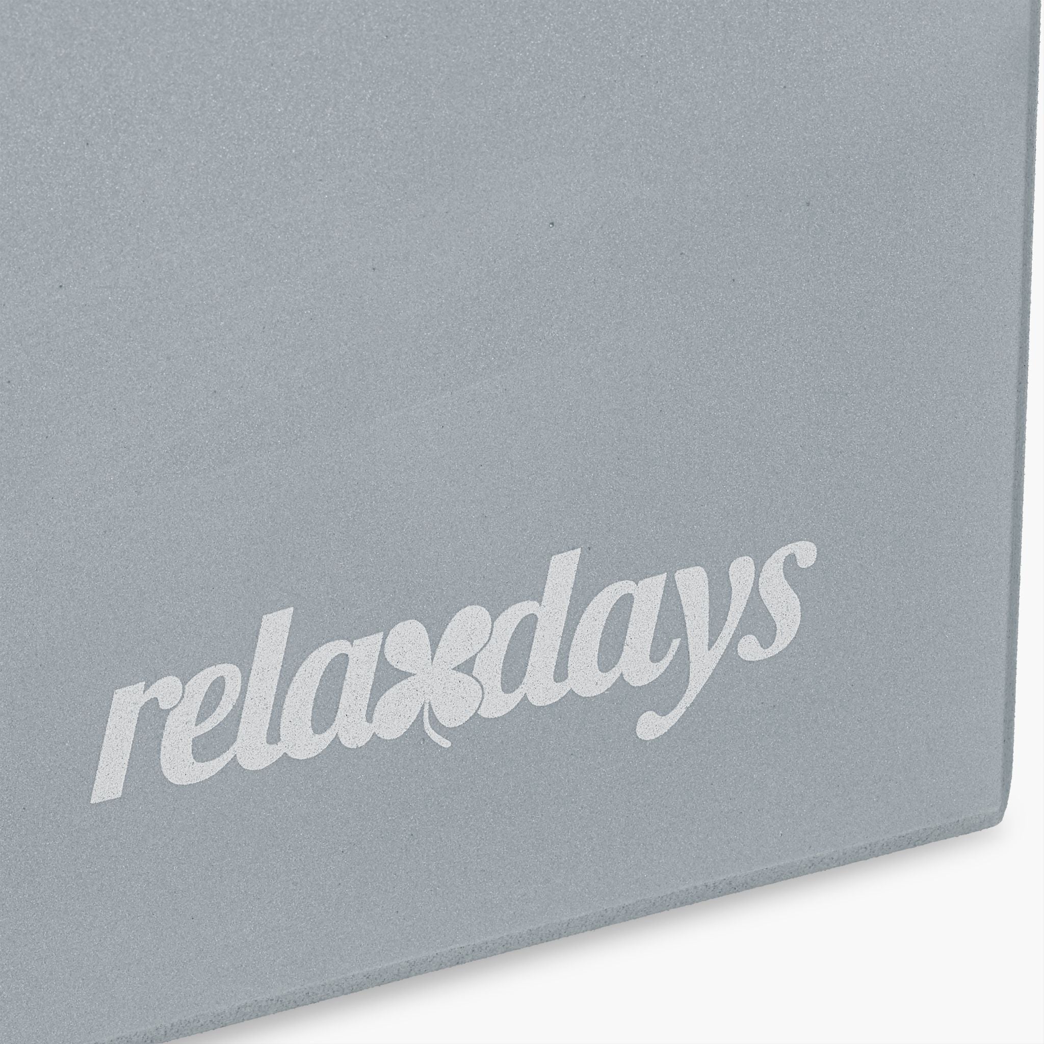 Yogablock 2er-Set Weiss-Grau von Relaxdays