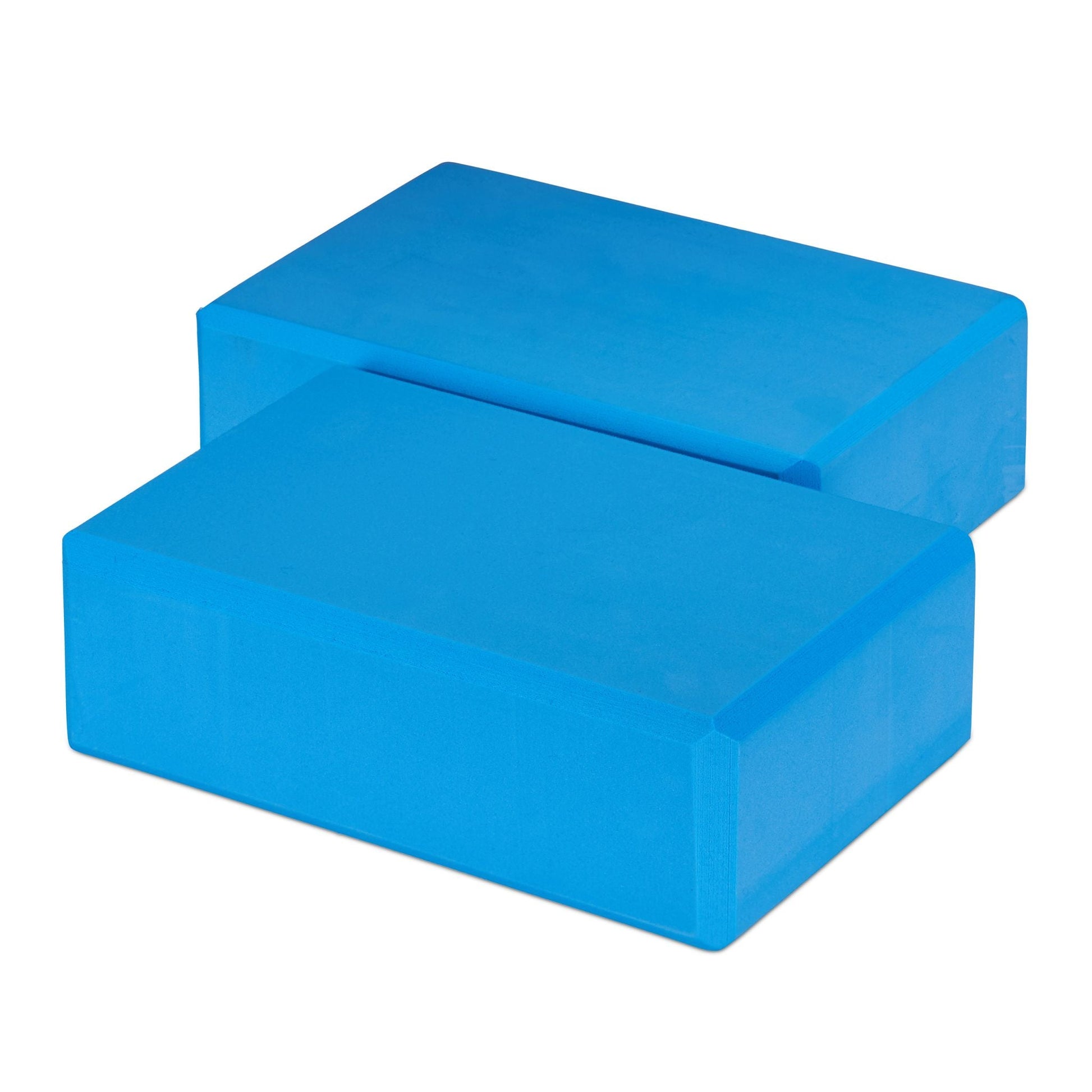 Yogablock 2er-Set Weiss-Blau von Relaxdays