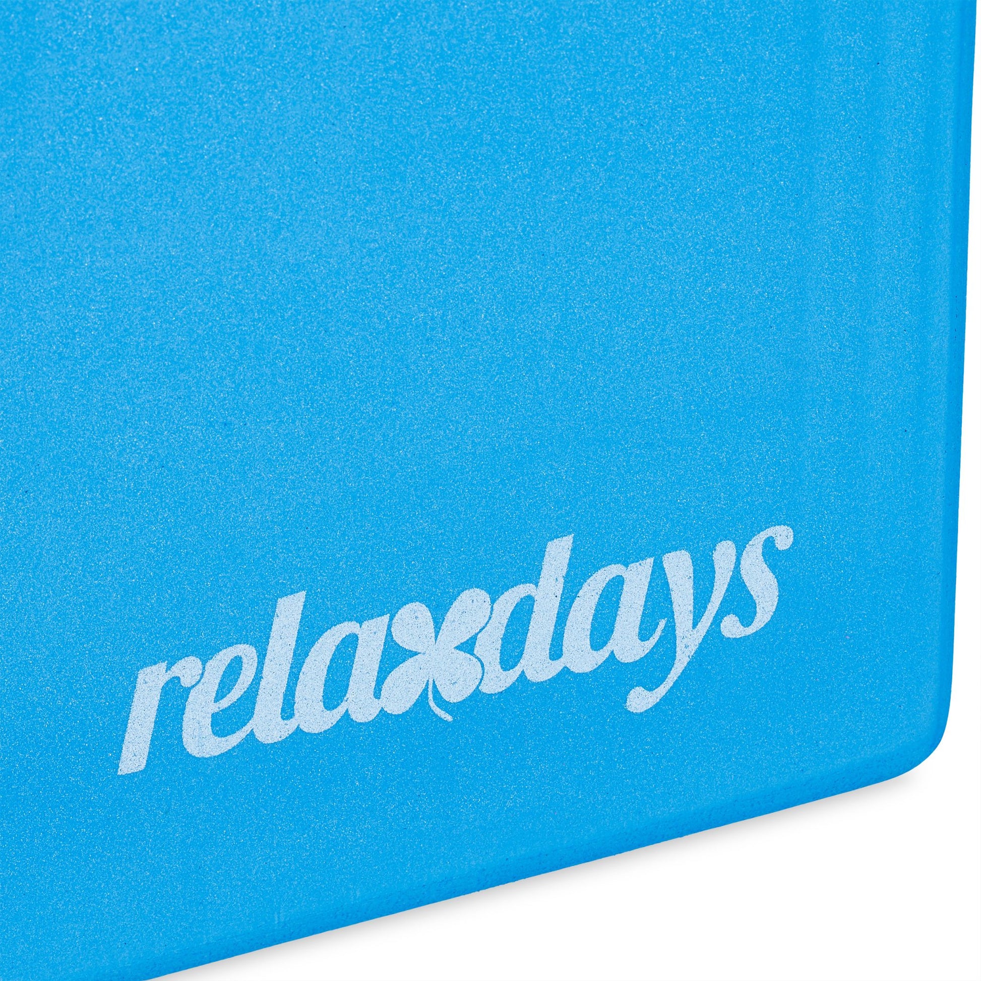 Yogablock 2er-Set Weiss-Blau von Relaxdays