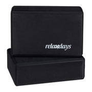 Yogablock 2er-Set Weiss-Schwarz von Relaxdays