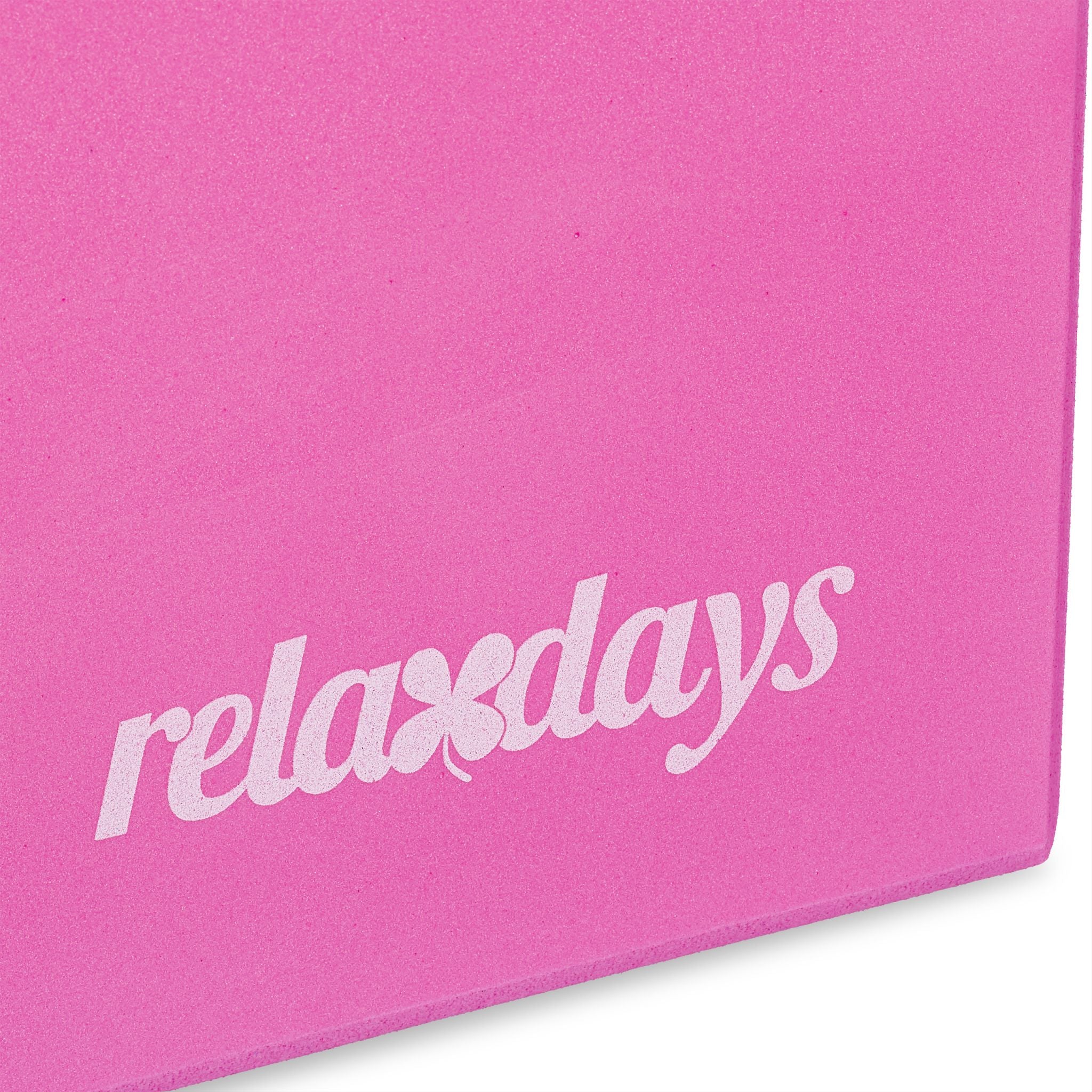 Yogablock 2er-Set Weiss-Rosa von Relaxdays