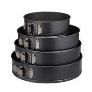 Springformset 4tlg. Schwarz-Silber von Relaxdays