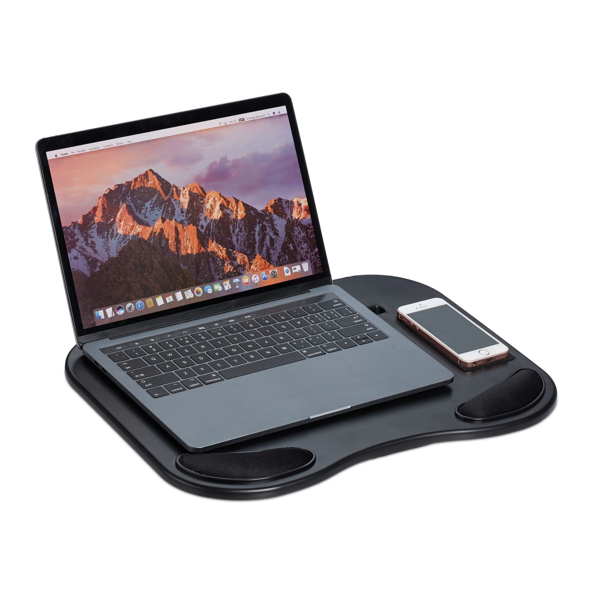 Kniekissen Laptop schwarz Schwarz von Relaxdays