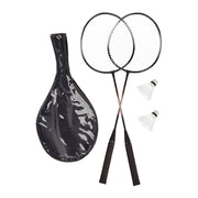 Badmintonset mit Tasche Weiss-Schwarz