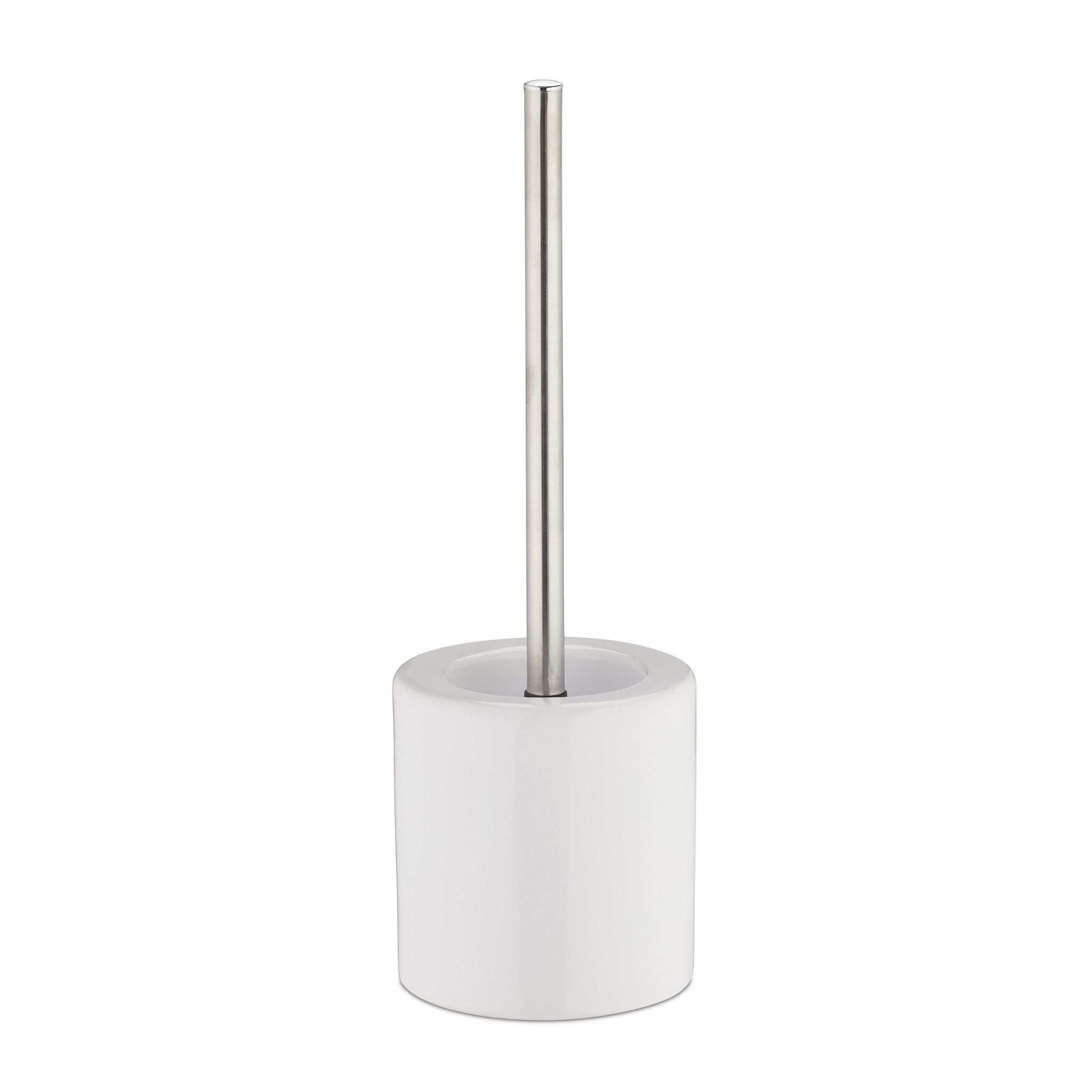 WC Garnitur Keramik Weiss-Silber