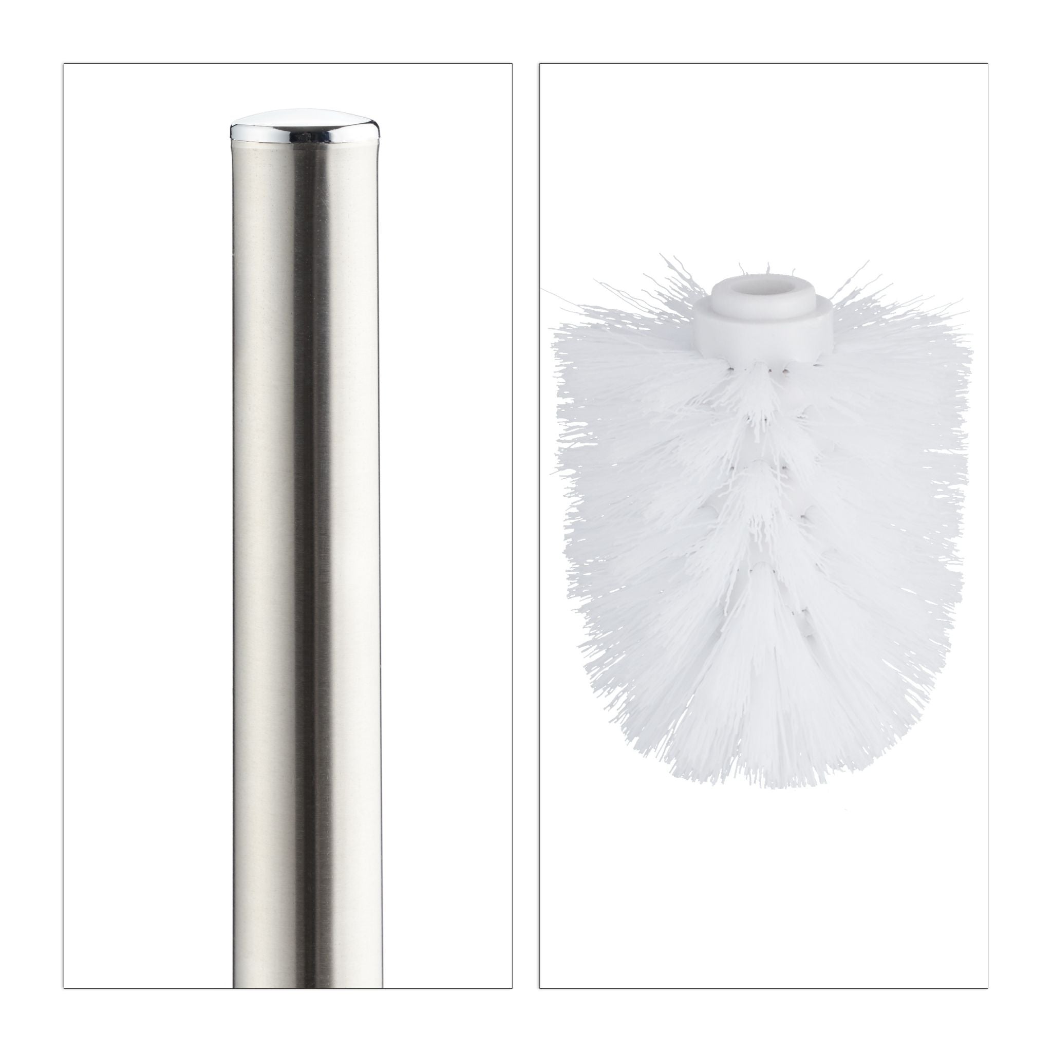 WC Garnitur Keramik Weiss-Silber