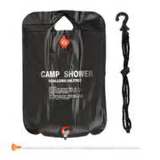 Campingdusche 20L Schwarz von Relaxdays