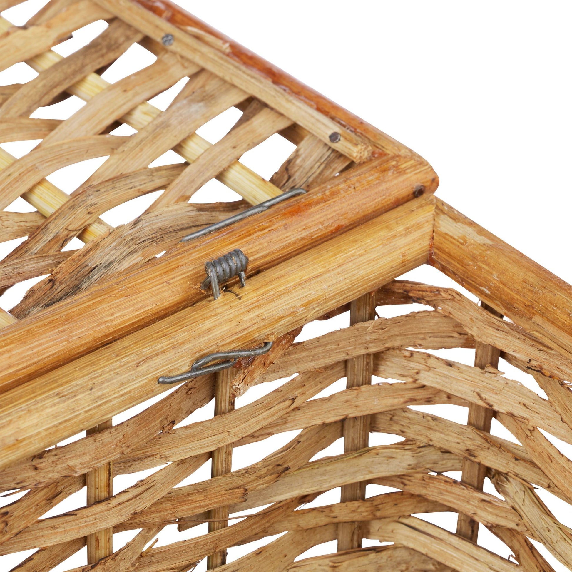 Körbchen 3er-Set Rattan Hellbraun von Relaxdays