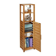 Badregal Bambus 6 Ablagen Hellbraun von Relaxdays