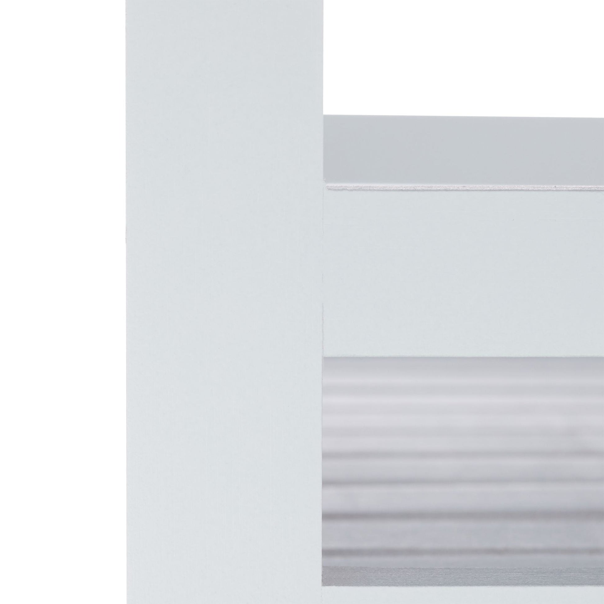 Servierwagen Bambus Weiss-Silber von Relaxdays
