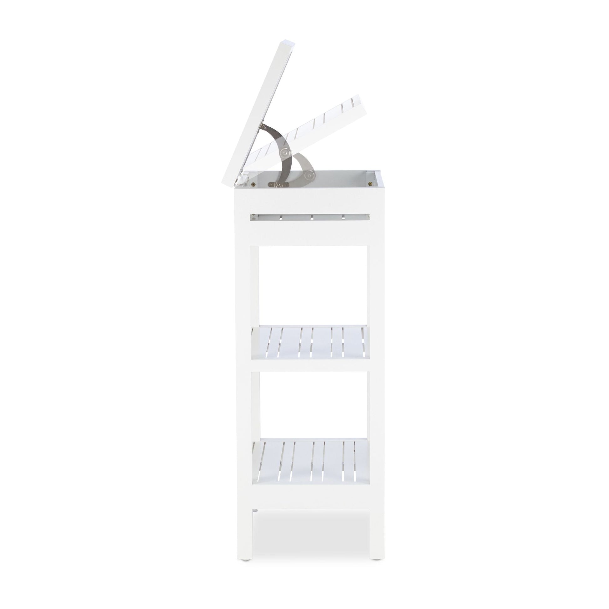 Badregal Bambus weiss Weiss von Relaxdays