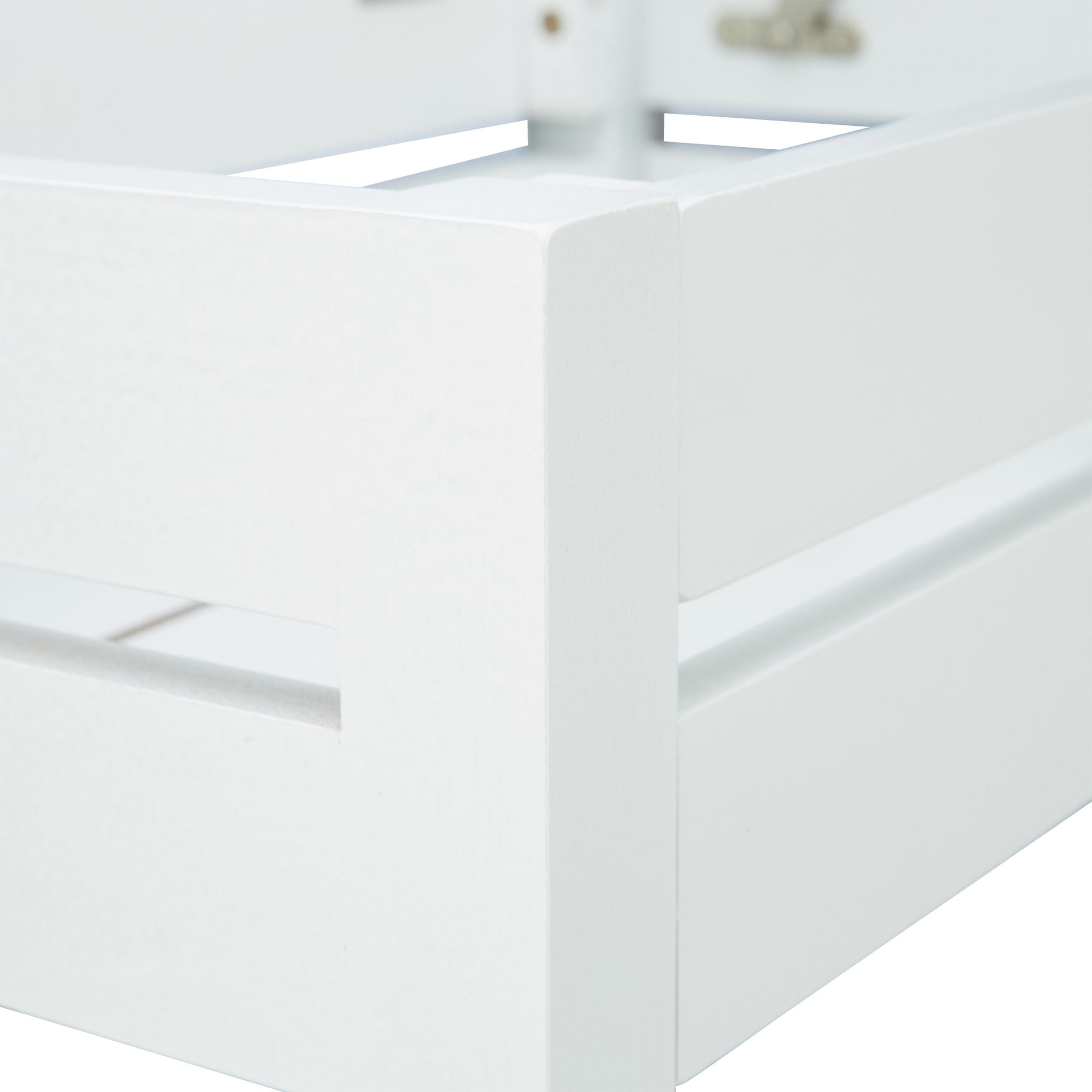 Badregal Bambus weiss Weiss von Relaxdays