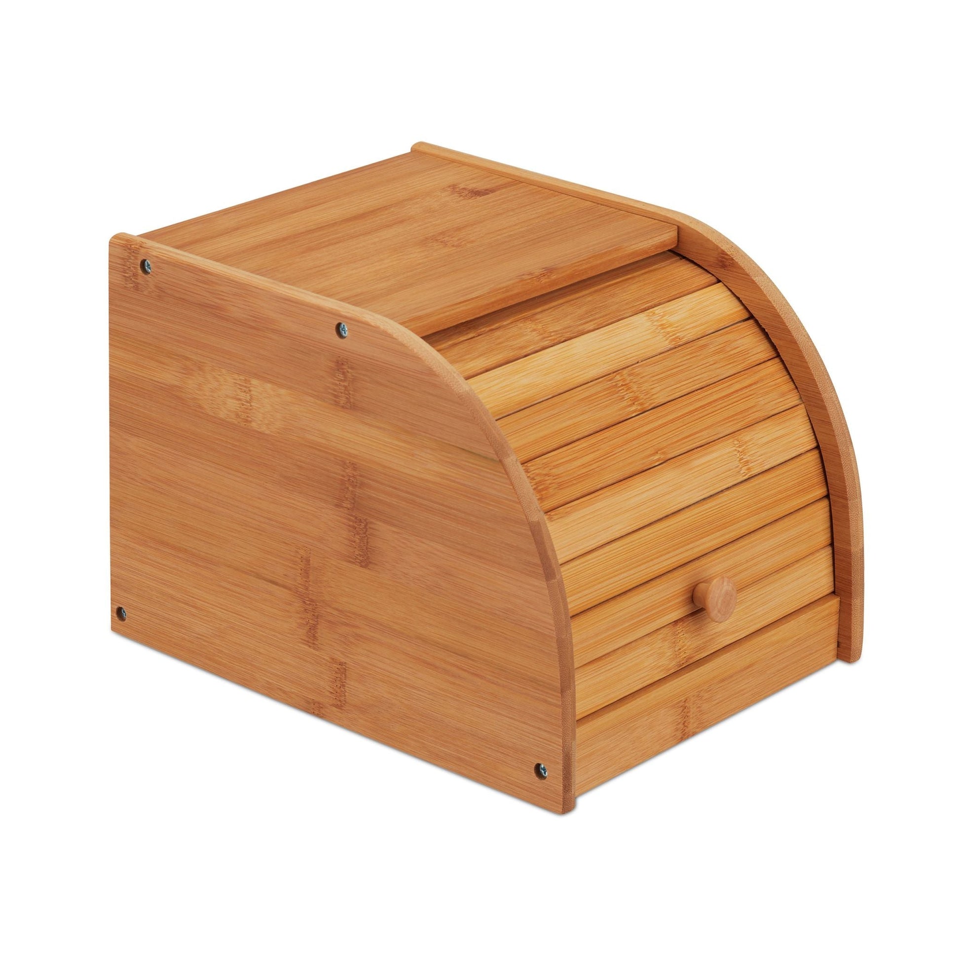 Brotkasten Bambus Hellbraun von Relaxdays
