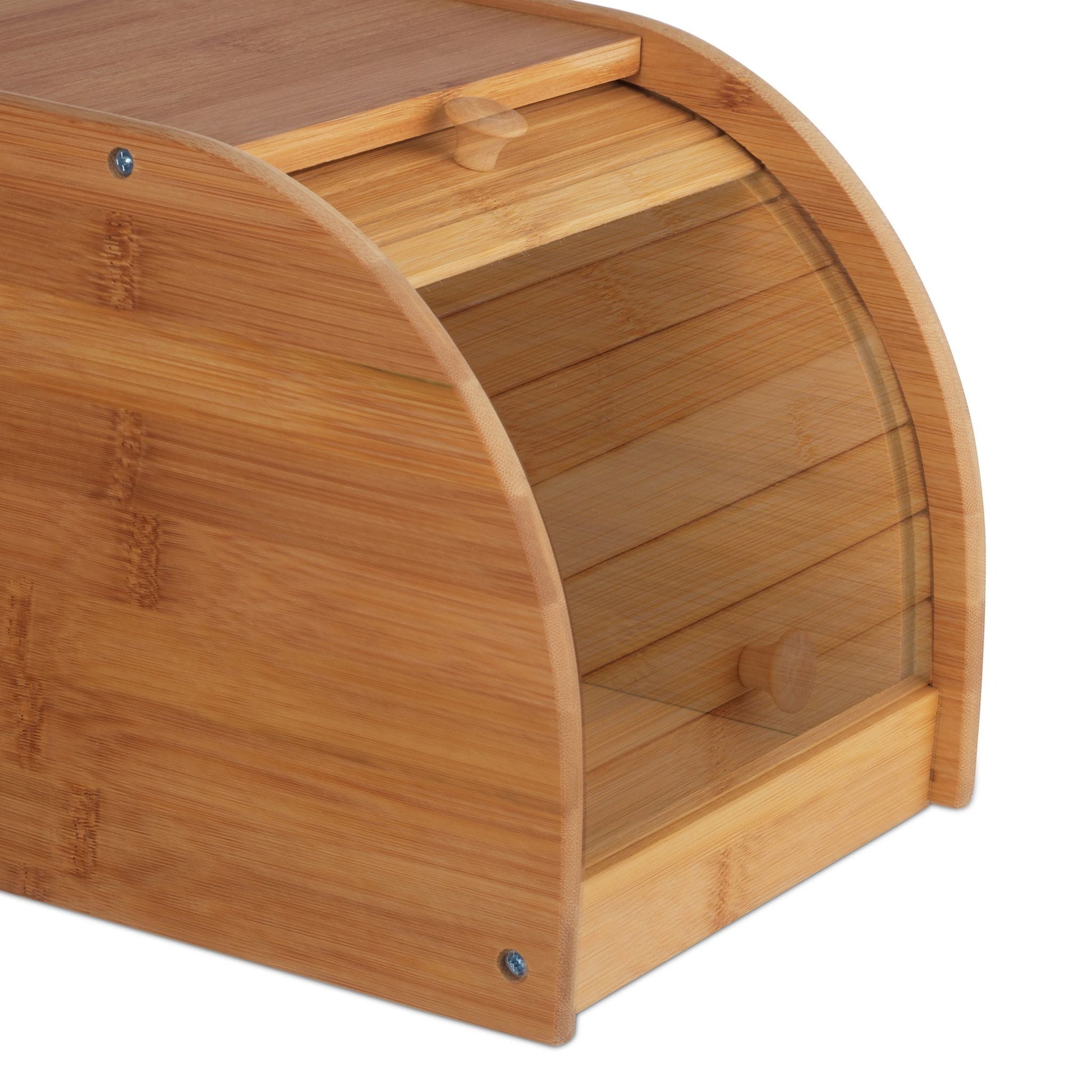 Brotkasten Bambus Hellbraun von Relaxdays