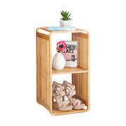 Regal mit Ablagen Bambus Hellbraun von Relaxdays