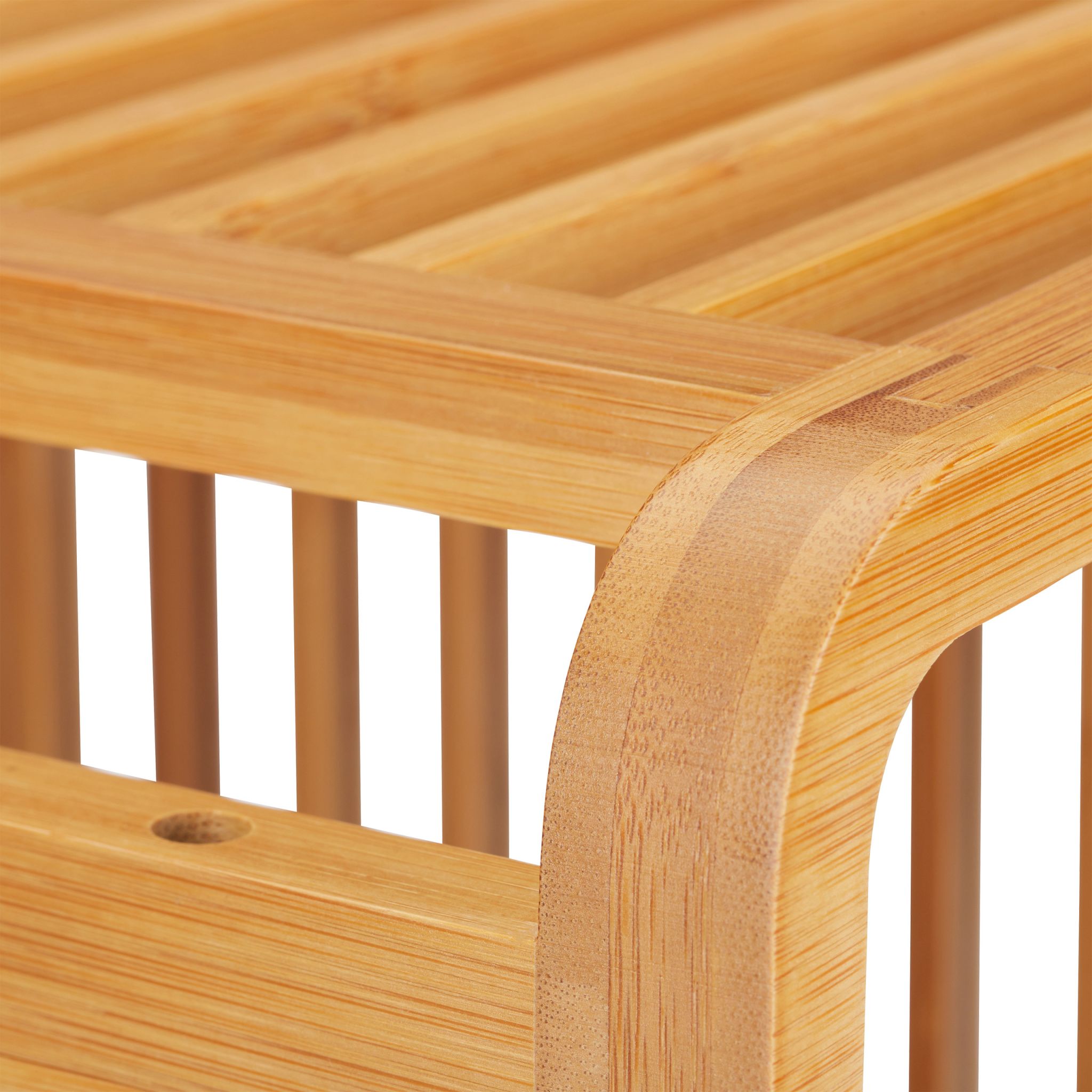 Regal mit Ablagen Bambus Hellbraun von Relaxdays