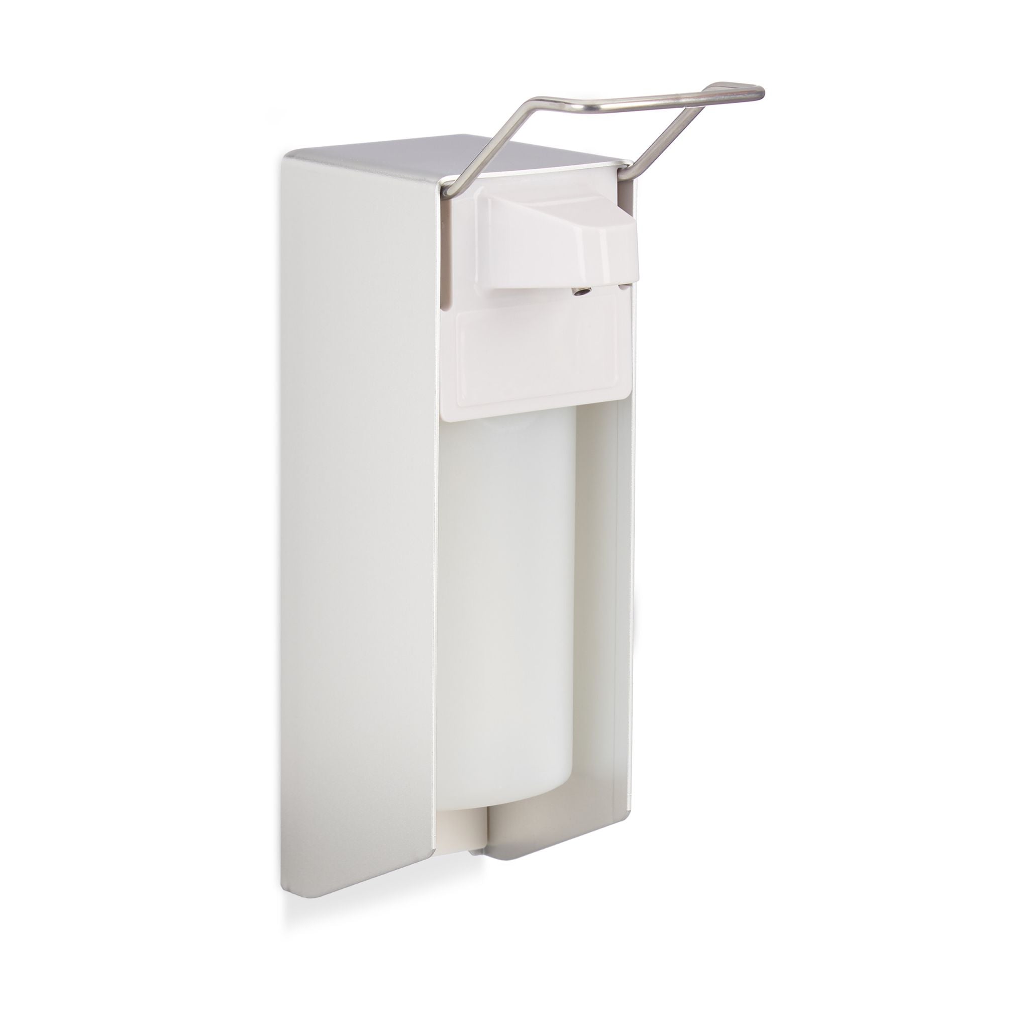 Eurospender Seifenspender 500 ml Weiss-Silber von Relaxdays
