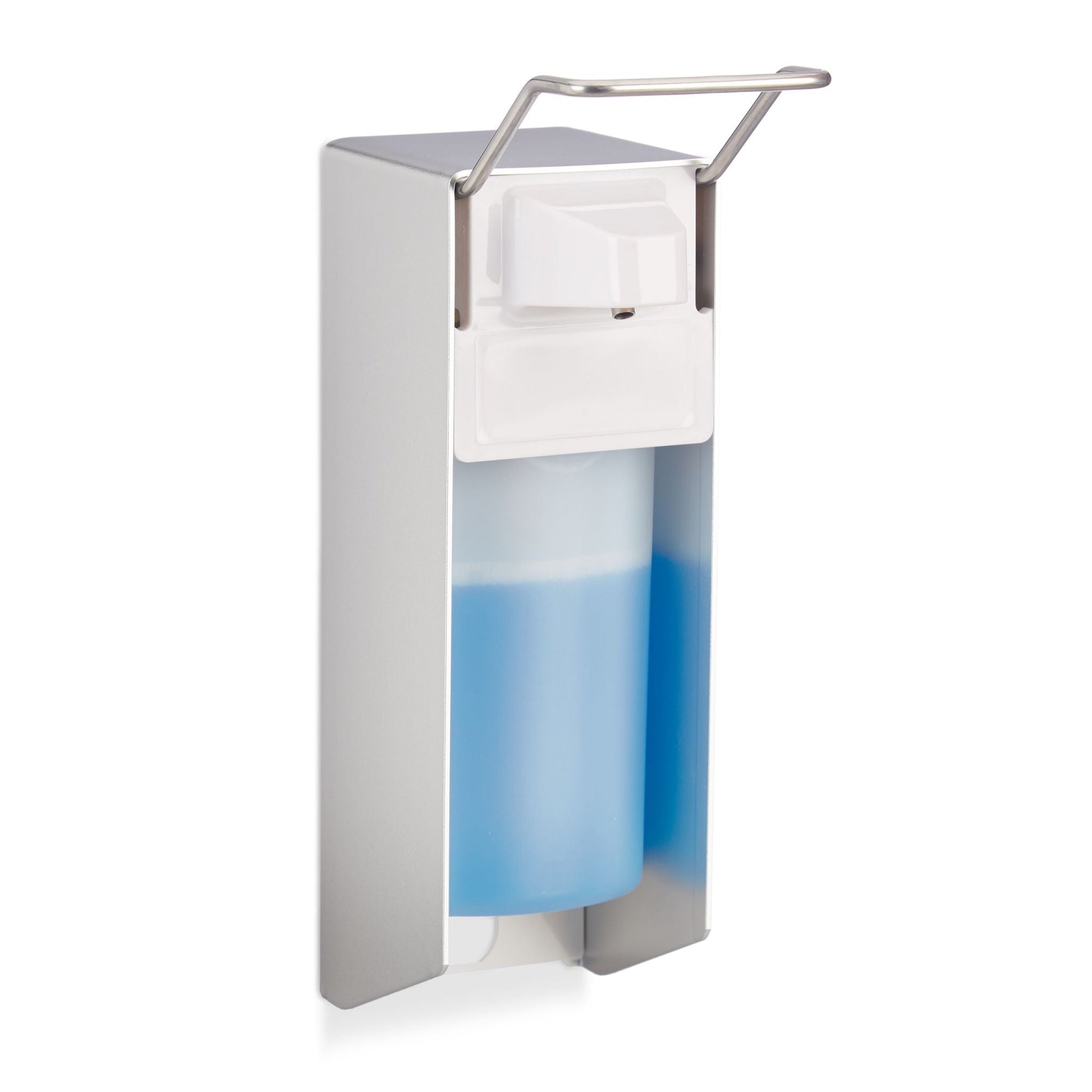Eurospender Seifenspender 500 ml Weiss-Silber von Relaxdays