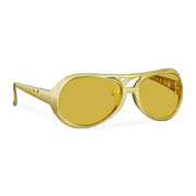 Rapperbrille Gold von Relaxdays