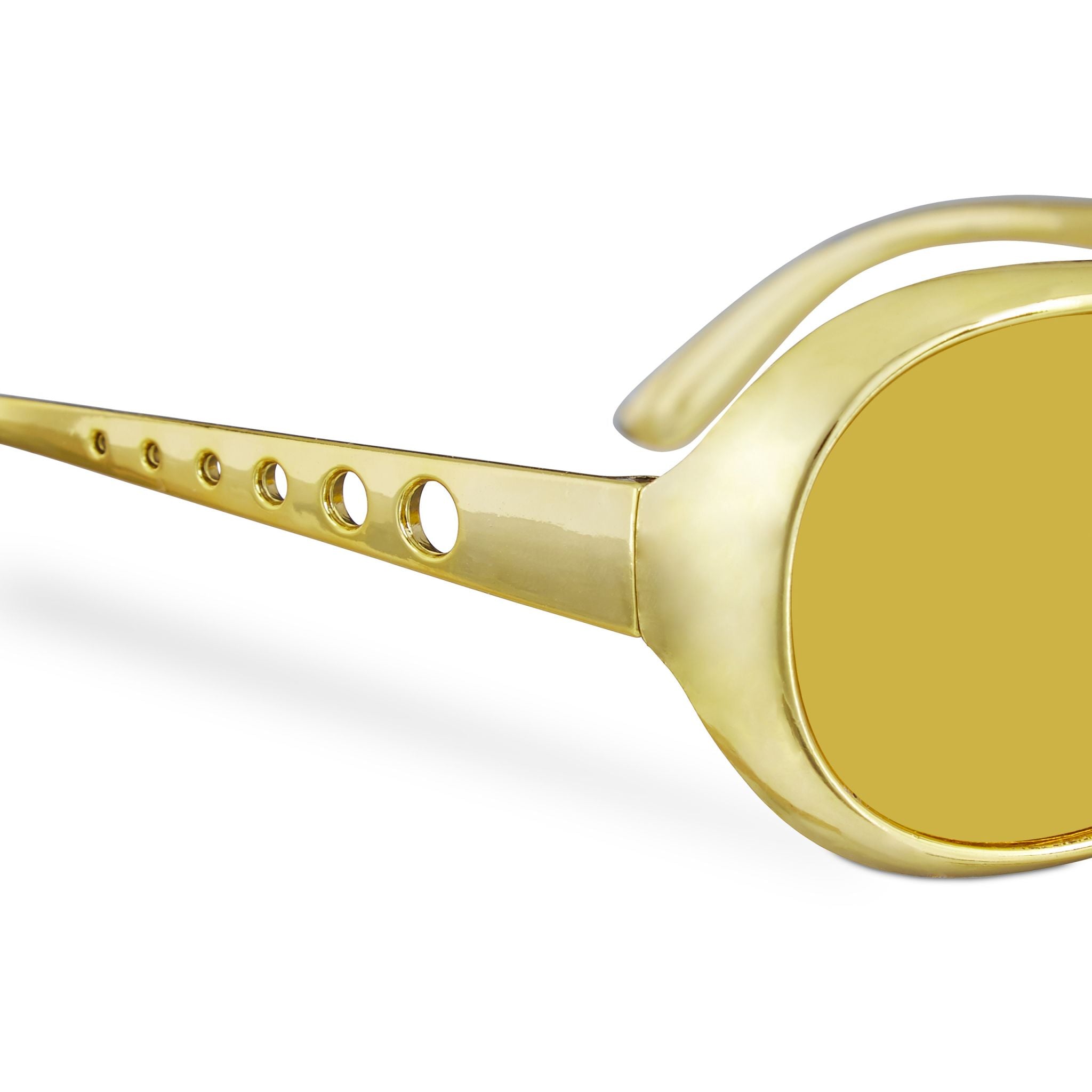 Rapperbrille Gold von Relaxdays