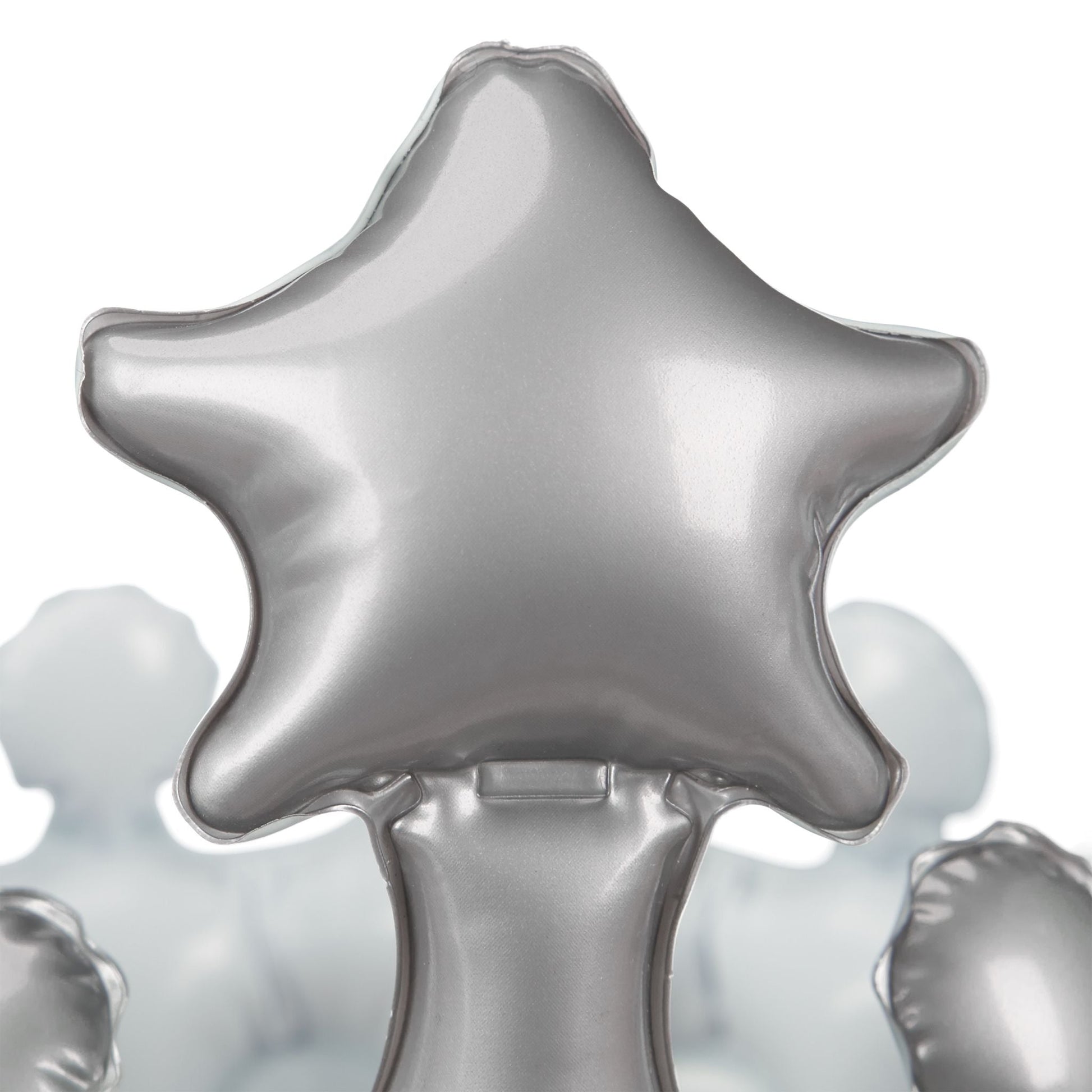 Aufblasbare Krone Weiss-Silber von Relaxdays