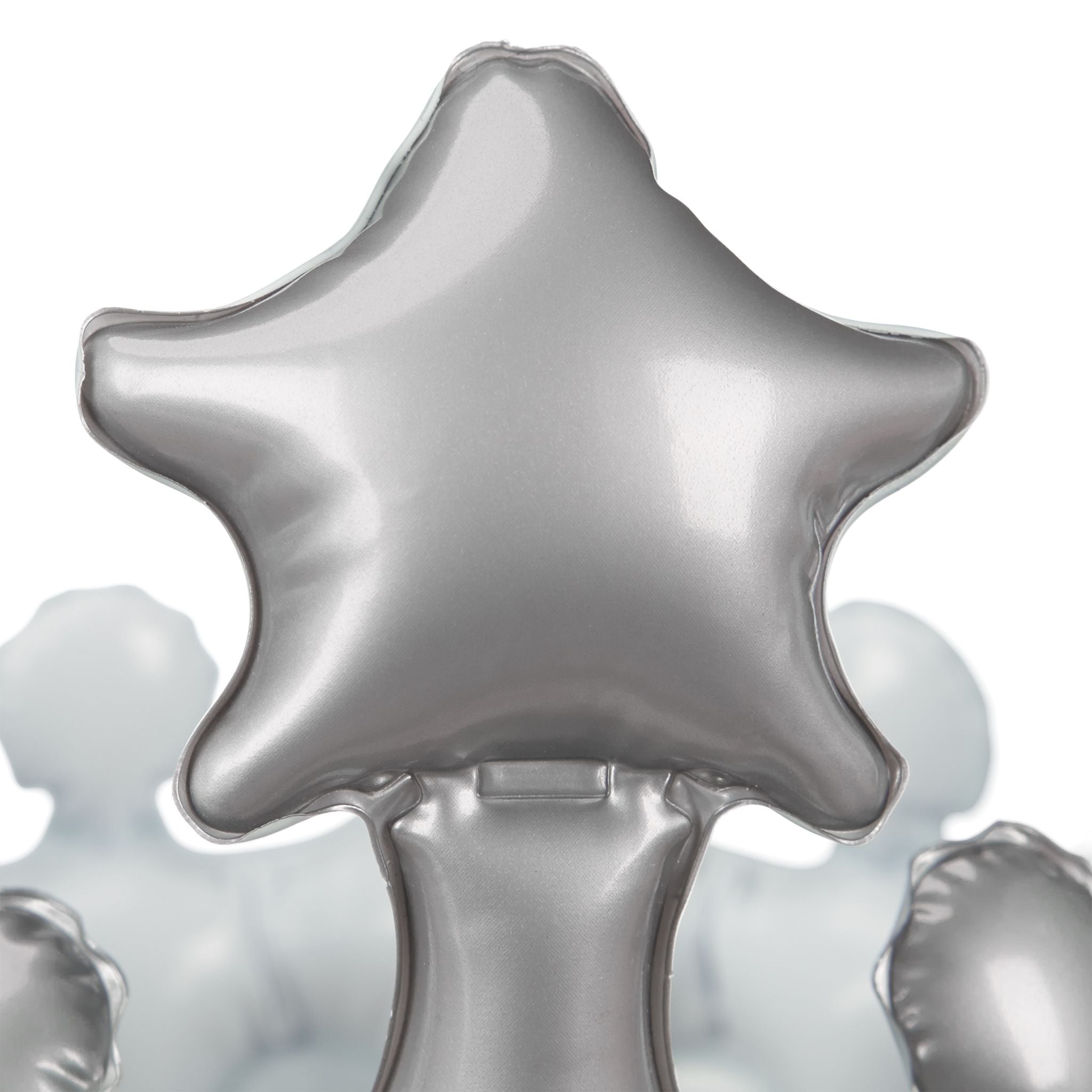 Aufblasbare Krone Weiss-Silber von Relaxdays