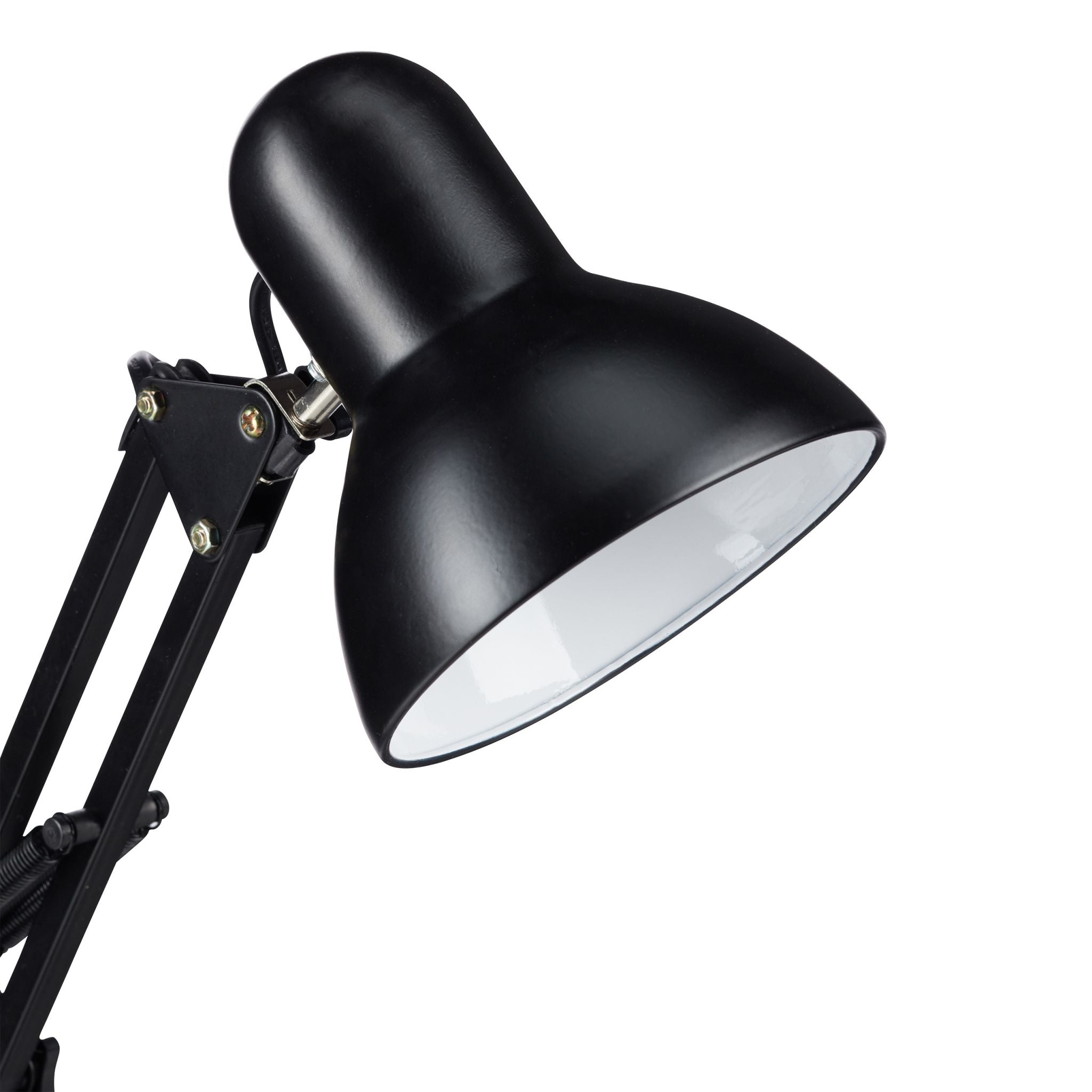 Retro Schreibtischlampe Schwarz von Relaxdays