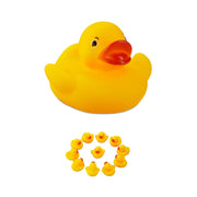 Badeente 5cm 12er-Set Gelb-Rot von Relaxdays