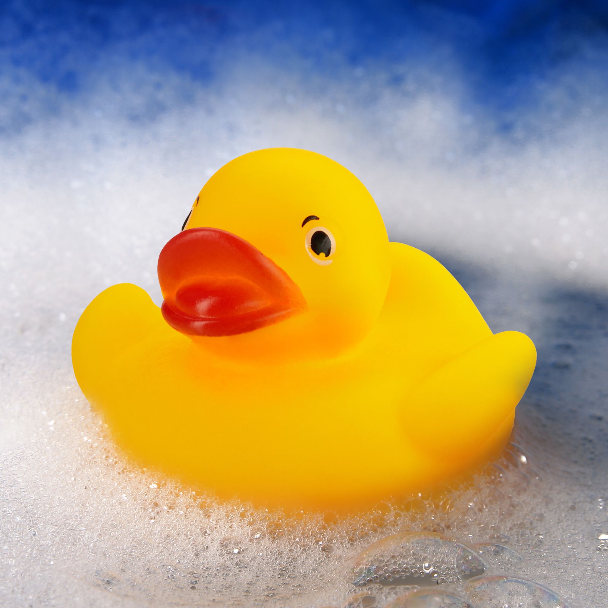 Badeente 5cm 12er-Set Gelb-Rot von Relaxdays
