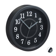Wanduhr rund 20cm Weiss-Schwarz-Grau von Relaxdays
