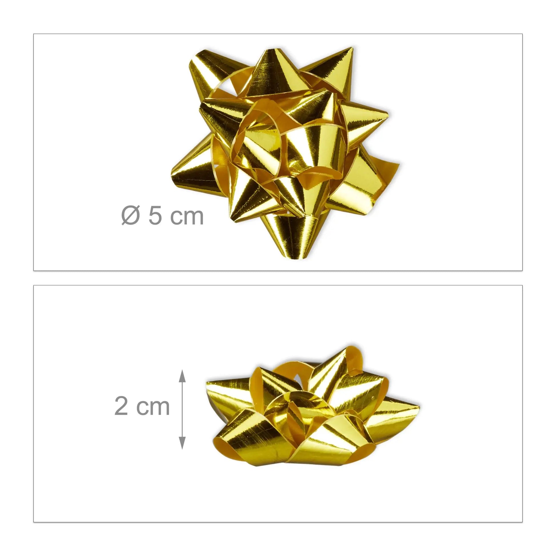 Kleine Geschenkschleifen 100er-Set Gold von guteszeug.ch