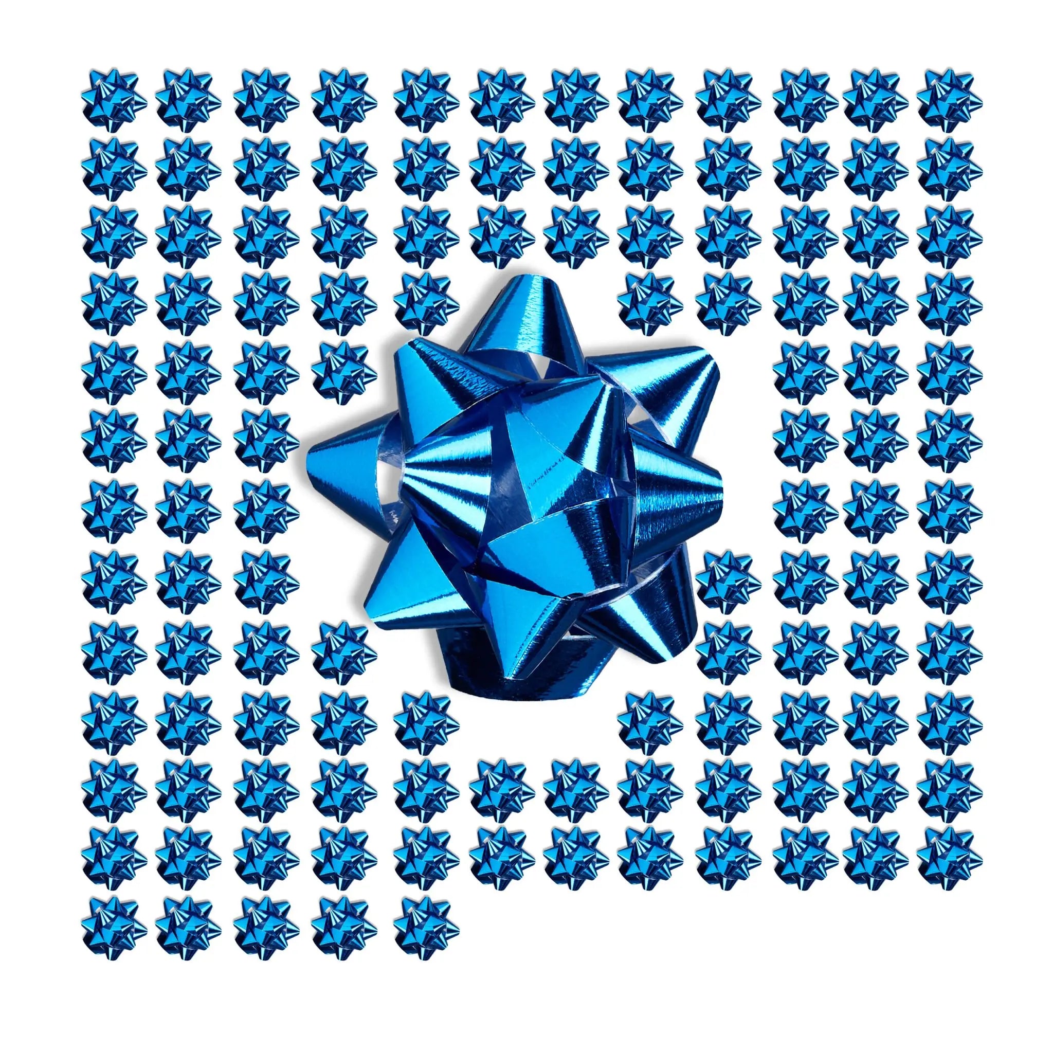 Kleine Geschenkschleifen 100er-Set Blau von Relaxdays