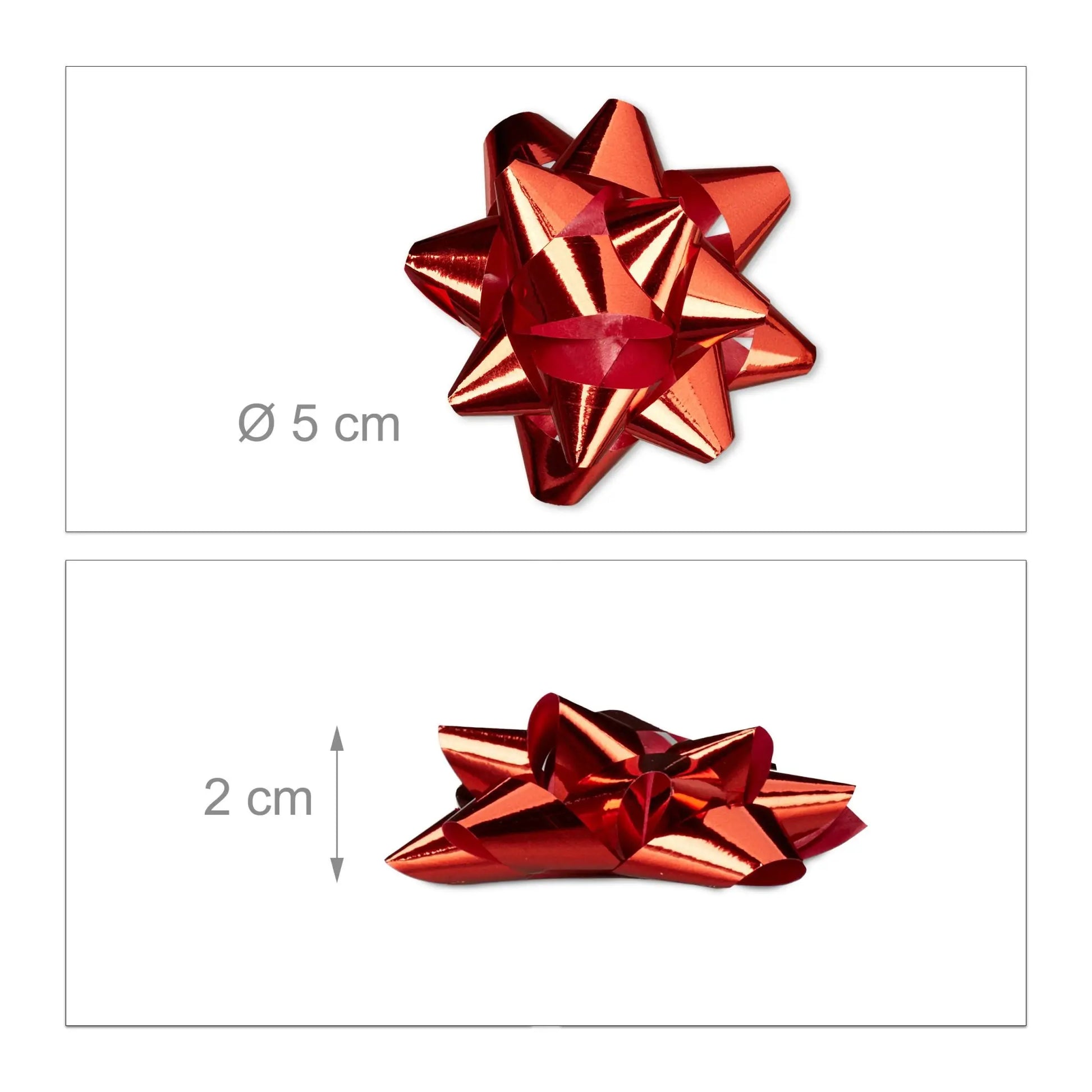 Kleine Geschenkschleifen 100er-Set Rot von Relaxdays