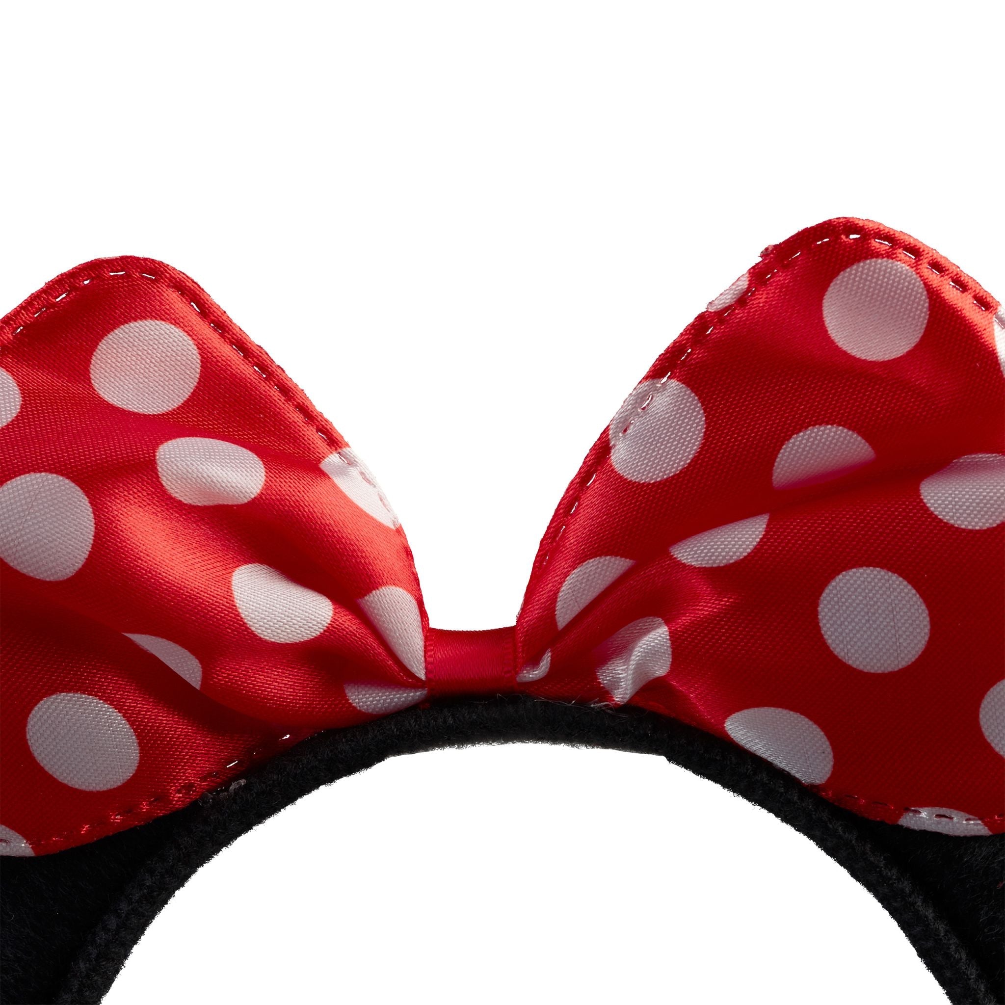 Haarreif Maus mit Ohren und Schleife Weiss-Rot-Schwarz von Relaxdays