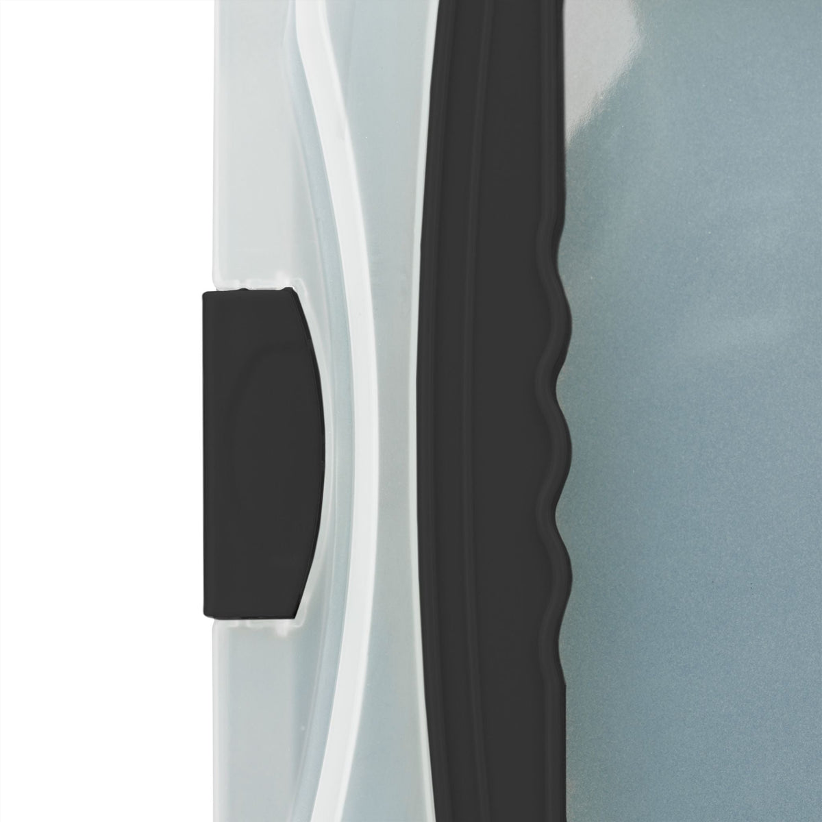 Backblech mit Deckel 3in1 Schwarz-Transparent von Relaxdays