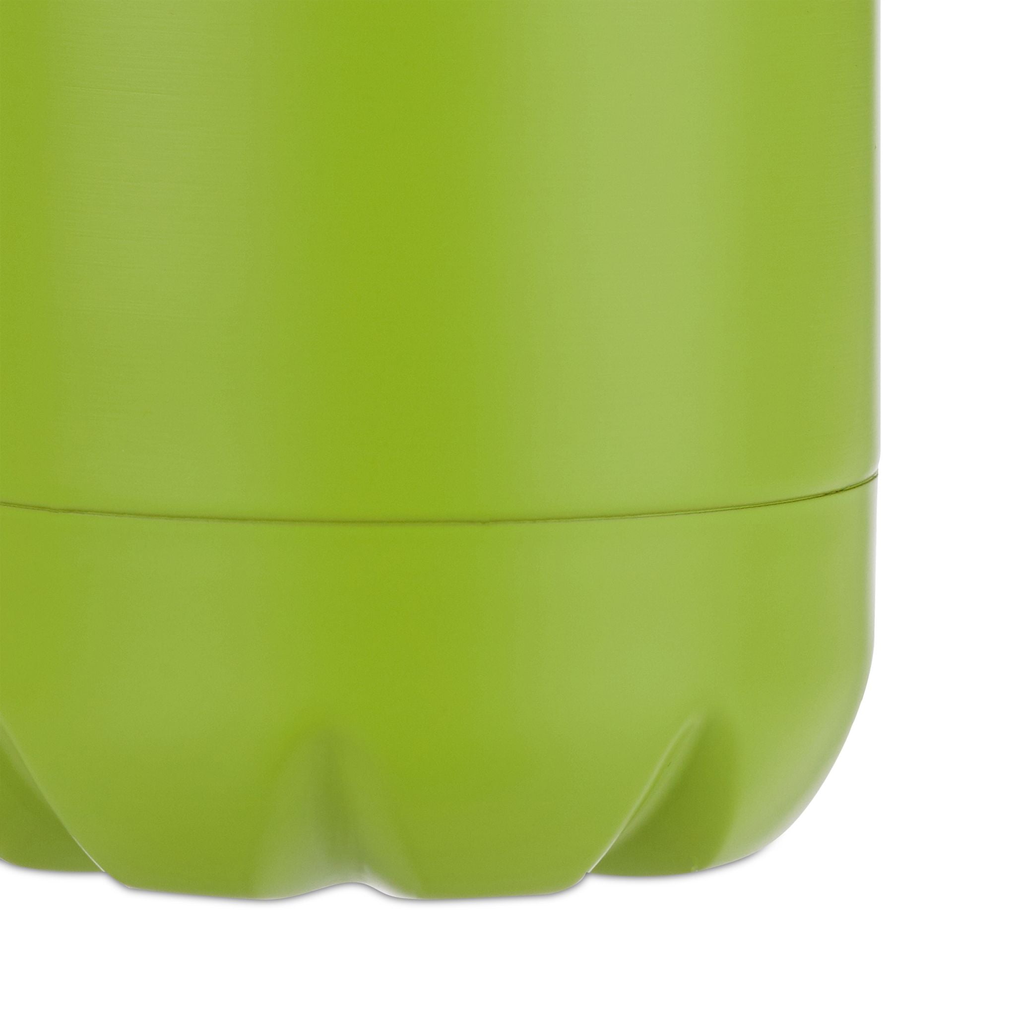 Trinkflasche Edelstahl Grün-Schwarz-Silber von Relaxdays
