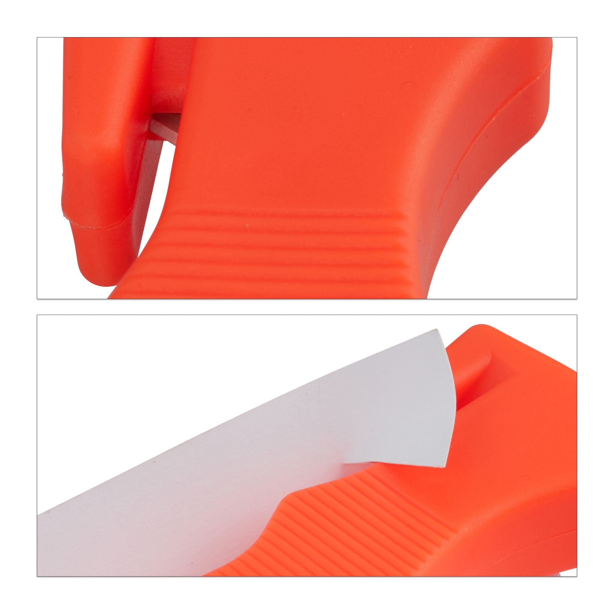 Notfallhammer Auto mit Gurtschneider Orange-Schwarz-Silber