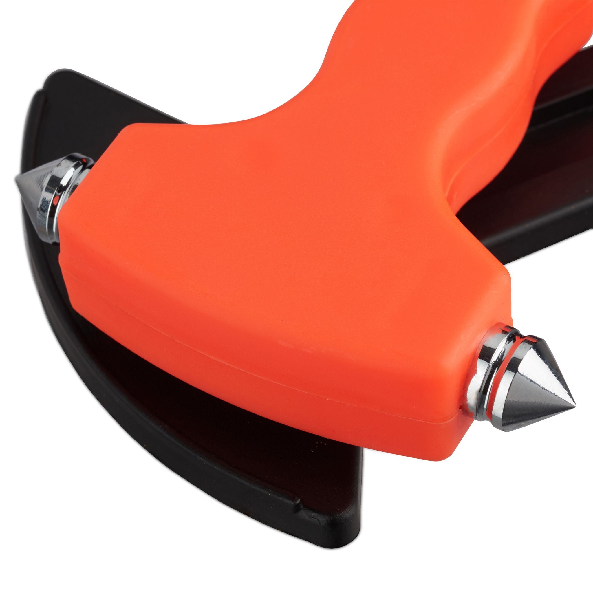 Notfallhammer Auto mit Gurtschneider Orange-Schwarz-Silber