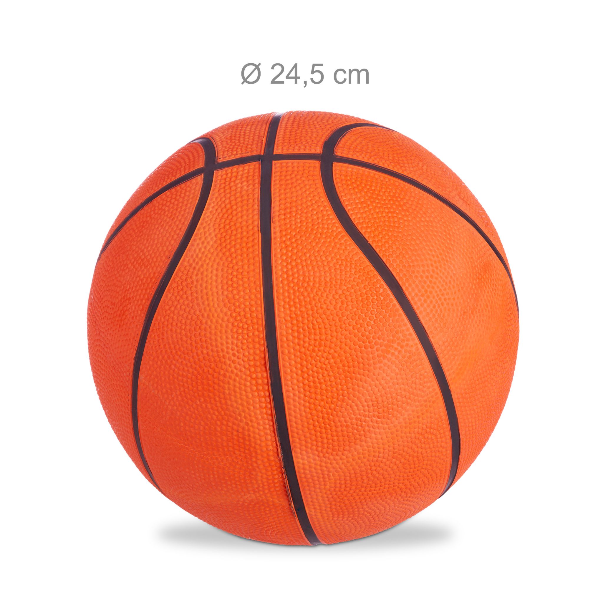 Basketball Grösse 7 Orange-Schwarz von Relaxdays