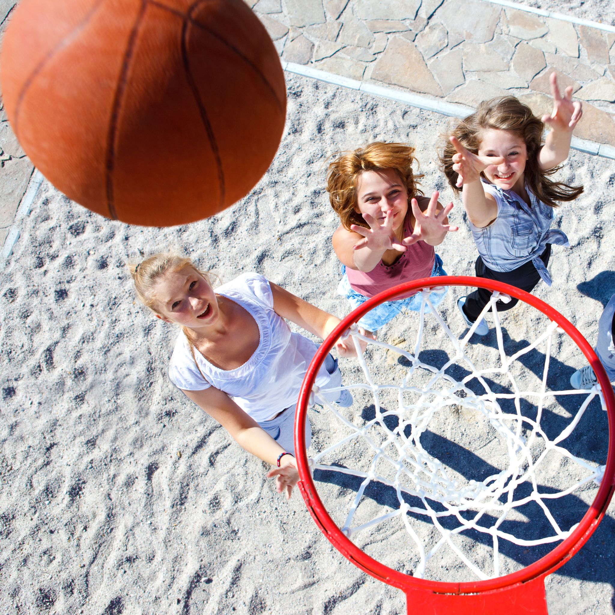 Basketball Grösse 7 Orange-Schwarz von Relaxdays