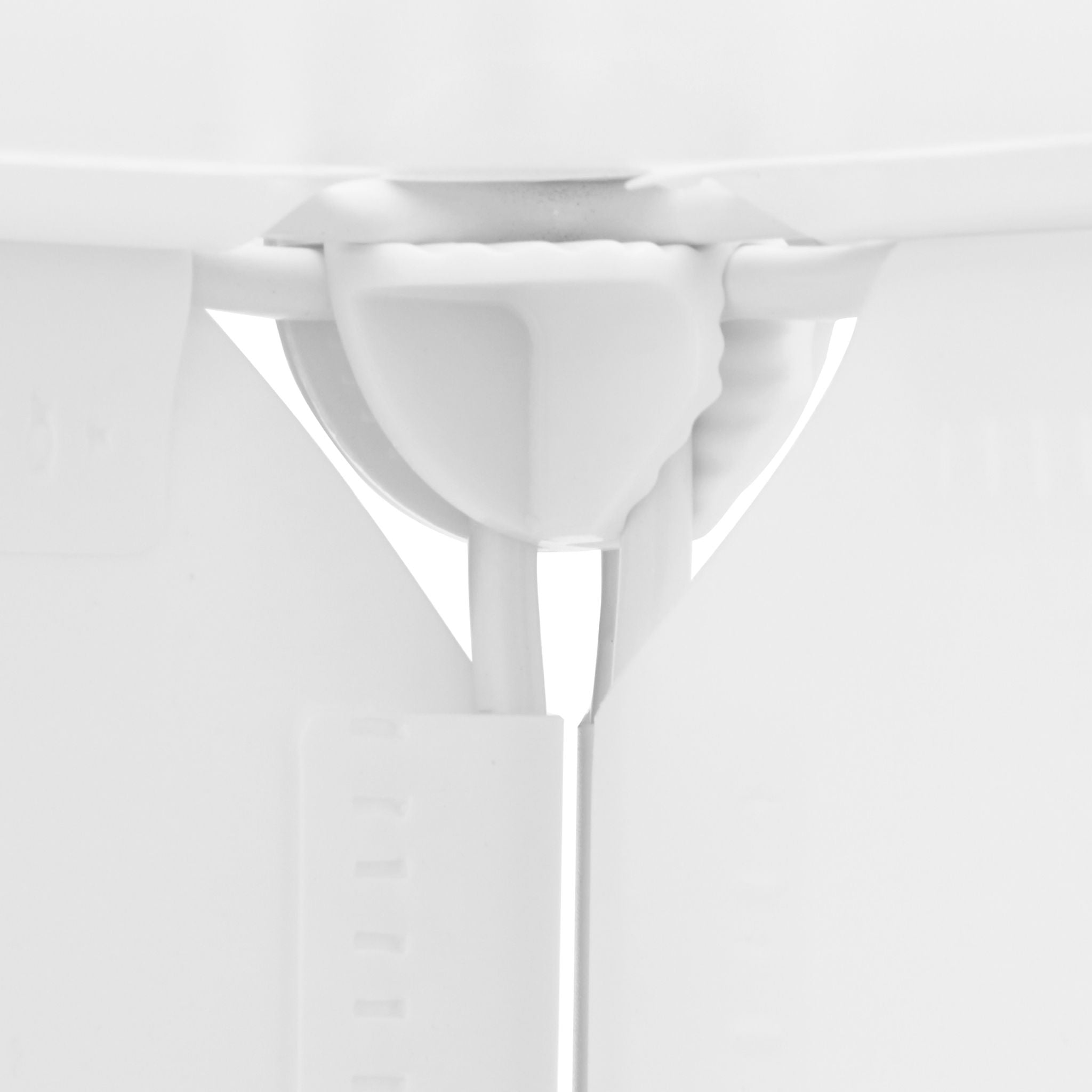 Regalsystem mit 6 Türen Weiss-Silber-Transparent von Relaxdays