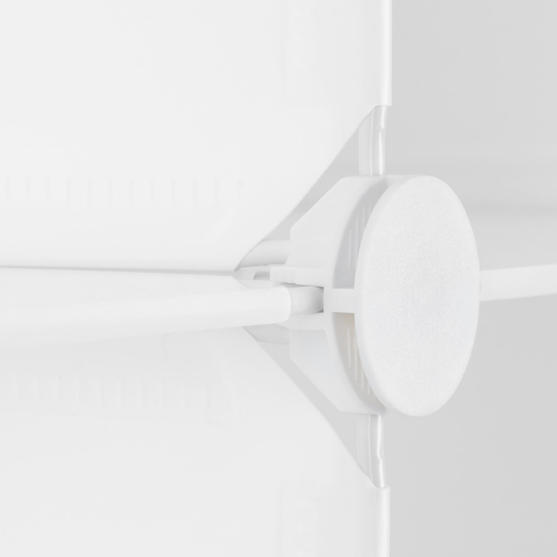 Regalsystem mit 6 Türen Weiss-Silber-Transparent von Relaxdays