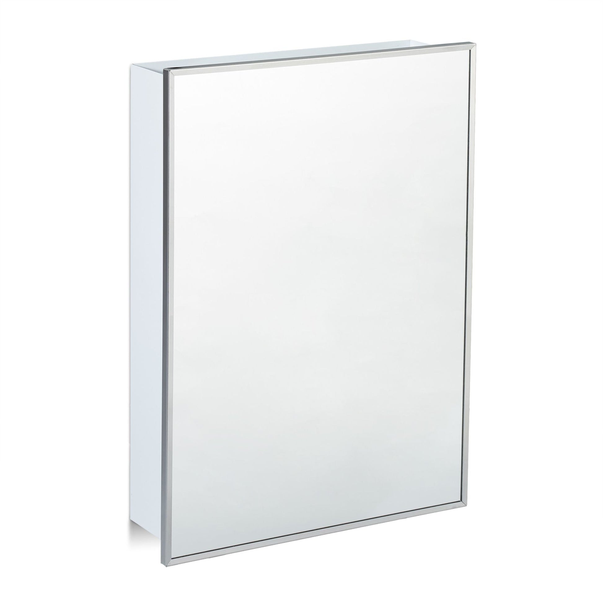 Spiegelschrank Bad Weiss-Transparent von Relaxdays