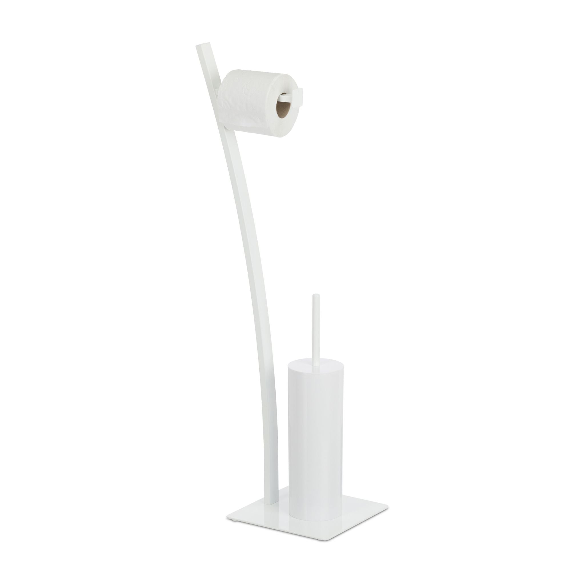 WC-Garnitur Weiss von Relaxdays