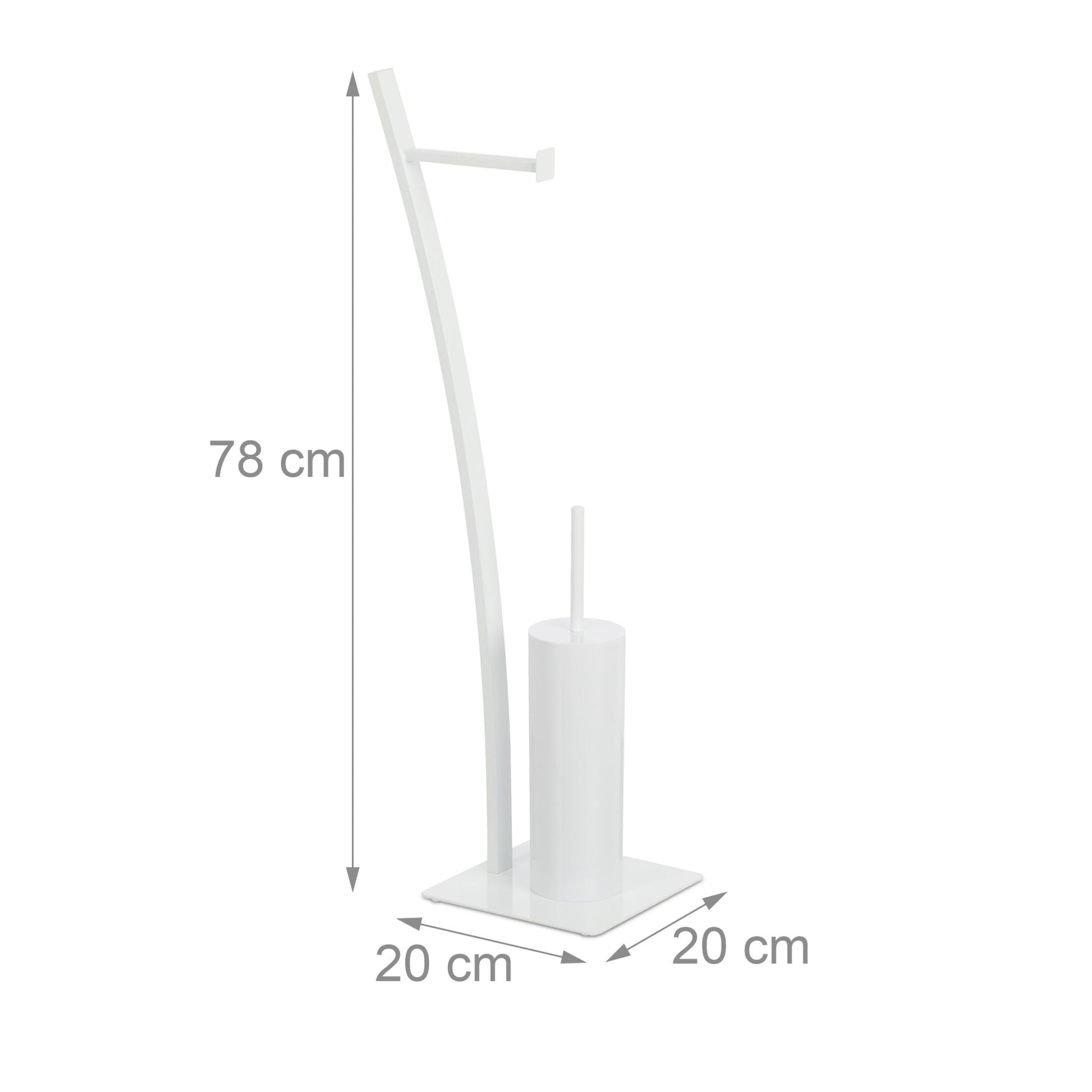 WC-Garnitur Weiss von Relaxdays