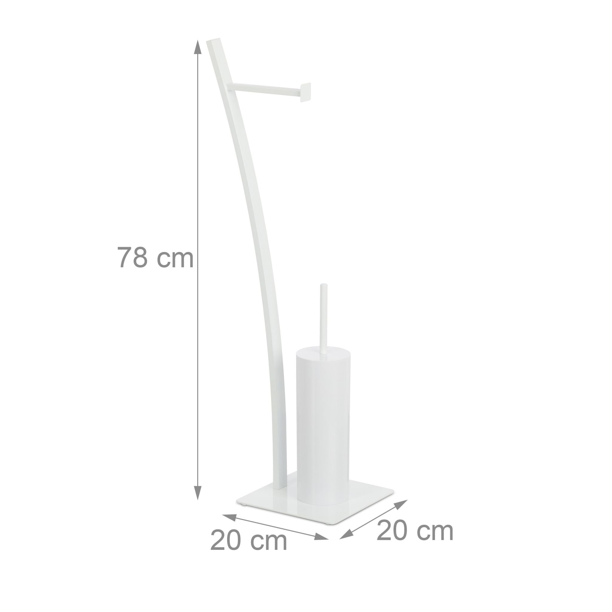 WC-Garnitur Weiss von Relaxdays