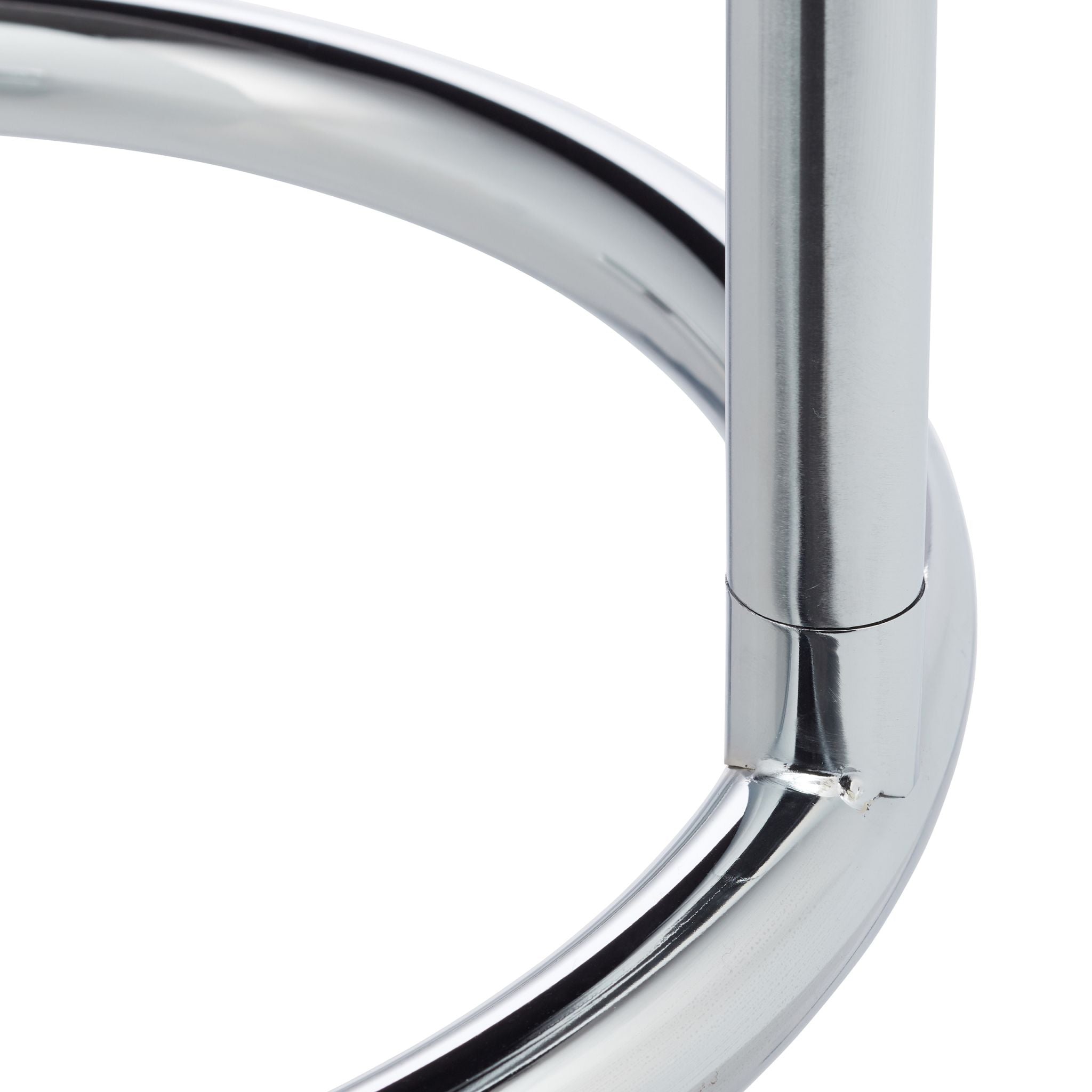 Kaffeetisch höhenverstellbar Silber-Transparent von Relaxdays